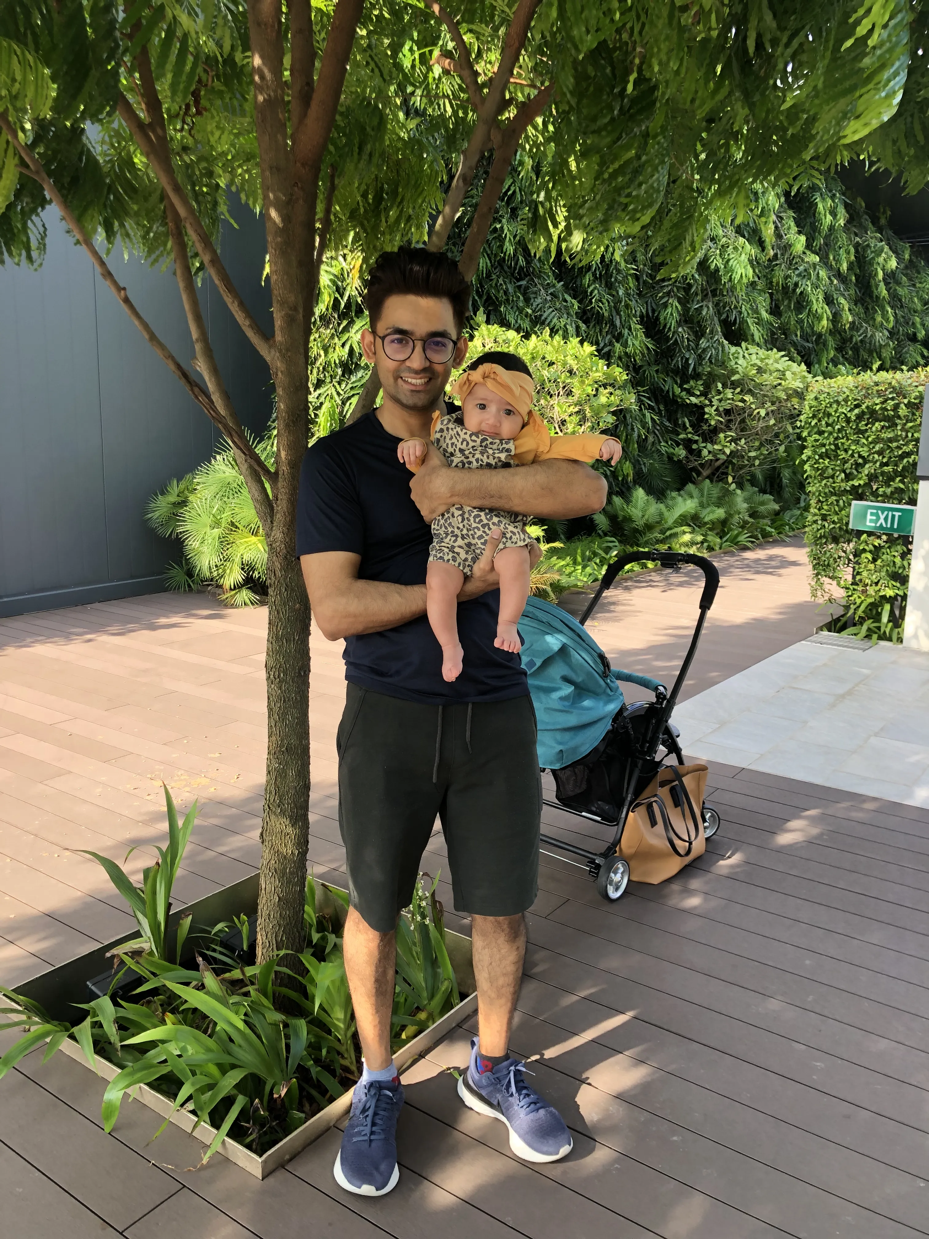 Sanny with his 1 year old daughter